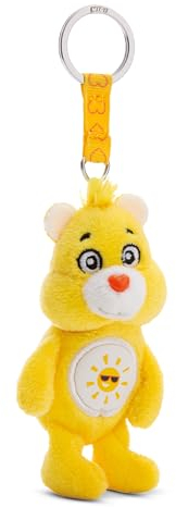 NICI Glücksbärchis Schlüsselanhänger Sonnenscheinbärchi 10cm - Plüschiger Kuscheltier Anhänger für Kinder & Erwachsene, Mit Schlüsselring für Schlüsselband, bund und -halter - 61372