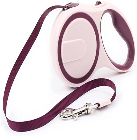 Hundeleine, Schleppleine, Hundeleine Mit Bequemen Gepolsterten Griff Rollleine 5m Flexi Leine Für Training Und Spaziergänge Kleine Für Kleine Hunde - Hundeleine Mittelgroße Hunde (Color : Purple, SI