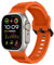 chinbersky Armbänd Kompatibel mit Apple Watch Ultra Armband 49mm 46mm 45mm 44mm 42mm für Damen Herren, Weiche Silikon Sport Ersatzarmband für iWatch Ultra Series 10/9/8/7/6/5/4/3/2/1/SE, Orange