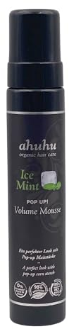 ahuhu organic hair care Ice Mint Pop Up! Volume Mousse 300 ml