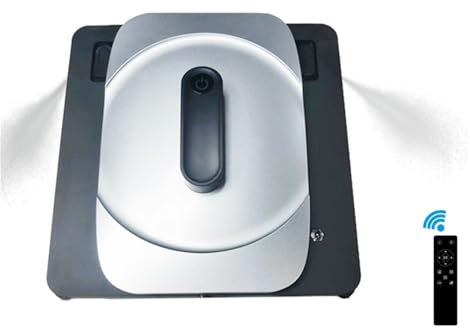 MZZYG Robot lavavetri W-S8S Robot for La Pulizia delle Finestre con App Robot Aspirapolvere Elettrico Intelligente for Vetro con Spruzzo d'Acqua Automatico Intelligente Remoto(W-S8S Silver(No App))