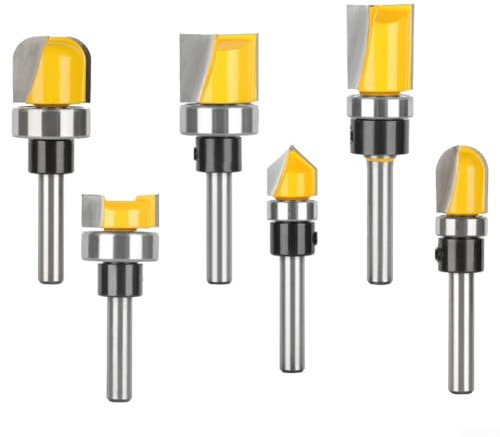 Fresa per fresa a becco rotondo con finitura liscia, punta da 6 mm per fresa (B)