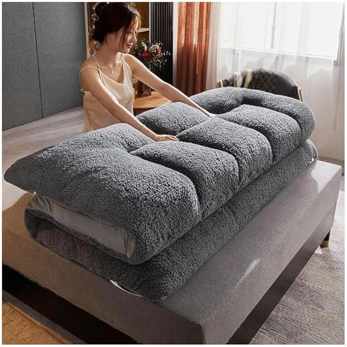 Faltbare Und Doppelte Tragbare Matratze, Futon-Matratze, Dicke Tatami-Matte, Couch, Schlafsaal, Matratzenauflage, Bodenkissen, Bett Für Den Schlafsaal Zu Hause(90 * 200cm)