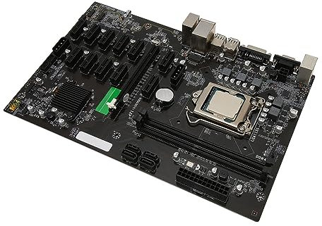 Brilluxa Carte Mère PC DDR4, carte mère gaming, kit carte mère avec processeur G3930, mémoire 8GB DDR4, support multi-GPU, ports VGA DVI HDMI USB, compatible Intel LGA1151, pour PC de bureau et gaming