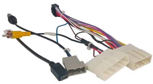 Sound way - Adattatore Interfaccia ISO, recupero telecamera e Fascio Cavo Connettore ISO Compatibile con Nissan