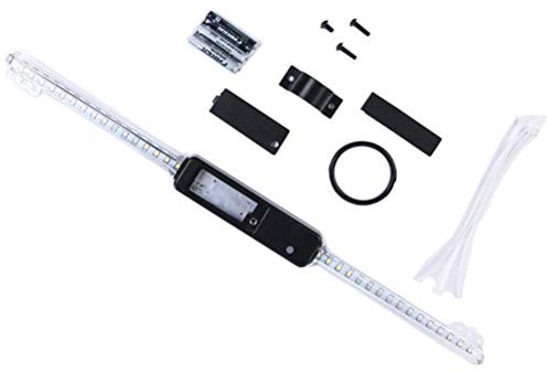 Keenso 64 Bunte LED-Fahrrad-Radlichter, wasserdichte Felgenlichter mit 30 Mustern, für Fahrradspeichenmuster Zeigen Sicherheitswarnung an (Colorful