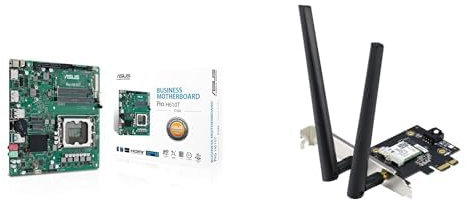 ASUS PRO H610T-CSM Scheda madre Intel Mini ITX, DDR5 LGA 1700, 2 SATA 6Gb/s, slot M.2 + Scheda WiFi 6 PCIe, PCE-AX1800, 802.11 a/b/g/n/AC/AX, Bluetooth 5.2, Dual Band, 2 Antenne Esterne