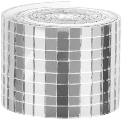 BDSHGRDH mosaic tiles， 1 Roll Self-Adhesive Mosaic Stickers Cross Mold Dosseret Autocollant De Bain Squared Tiles for The Kitchen Craft Mirrors Bathroom