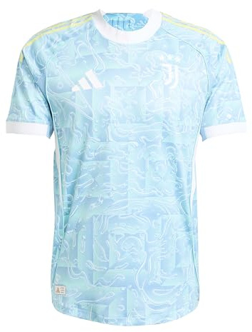 adidas Mens Juventus Authentic Away Shirt 2025 2026 Adults Blue L