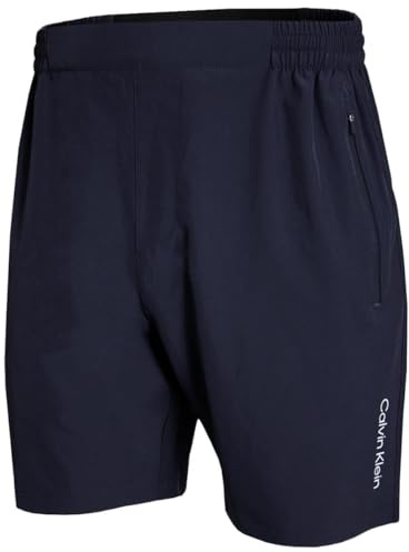 Calvin Klein Mens Versa Lightweight Shorts - Navy/Silver - XXL