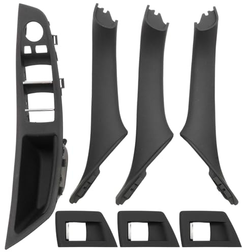 Hoypeyfiy 51417225875 Türgriff-Set, Ersatz für BMW 5er F10 F11 520 530, Fahrer Seite Fensterschalter Armlehne Beifahrer Seite Türgriff und Fensterschalter Abdeckungen
