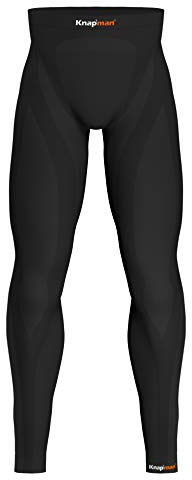 Knapman Herren Zoned Kompression Tights 25% schwarz
