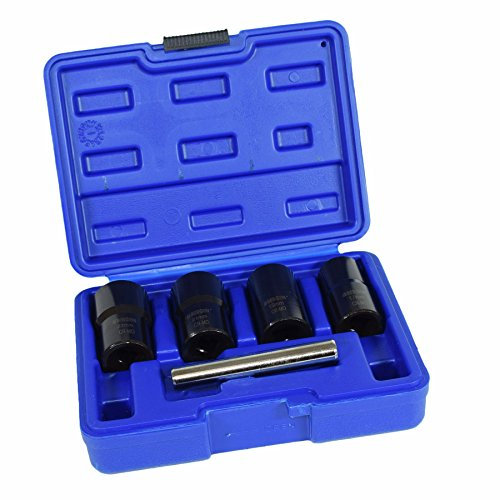 5pc 1/2 Twist Socket Broken Studs Nuts Wheel Lock Nut Remover 17mm - 22mm