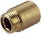 Heizkörperventil-Verlängerung/Verlängerungsnippel - rund, Messing, 1/2x20mm BSP-Gewinde