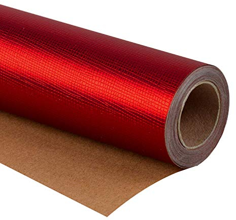 RUSPEPA Geschenkpapierrolle - Passionate Red Für Geburtstag, Urlaub, Hochzeit, Baby Shower Geschenkpapier - 76 cm X 5 m