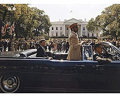 Parade JFK Kennedy Emperor Haile Selassie Foto ungerahmt Wand Kunst Poster Home Decor Premium
