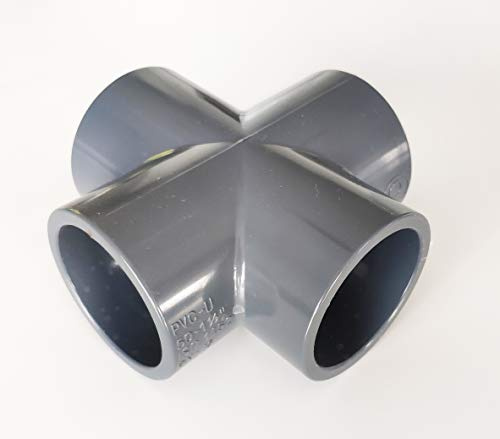 Croix 90°PVC Pression 50mm PN16 Femelle Ø 5cm