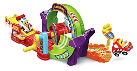 VTech - Tut Tut Bolides, Tut Tut Looping avec Voiture King Roi du Looping, Circuit Voitures Enfant, 1 Zone Magique, Cadeau Garçon et Fille de 1 an à 5 Ans - Contenu en Français