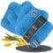 LILENO HOME 4er Set Stuhlkissen Türkis (38x38x8 cm) - Sitzkissen für Gartenstuhl, Küche oder Esszimmerstuhl - Bequeme UV-beständige Indoor u. Outdoor Stuhlauflage als Stuhl Kissen
