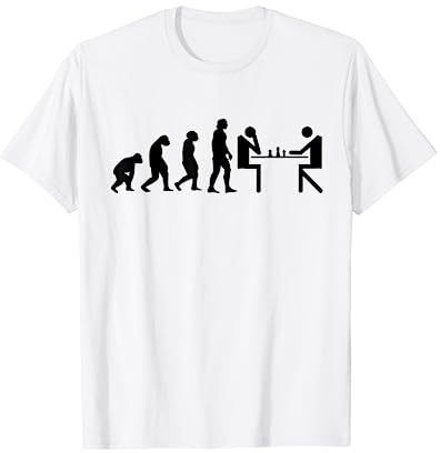 Scacchi Scacchiera Evoluzione Giocatori di scacchi Maglietta