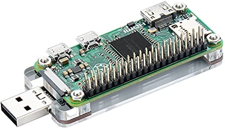 GeeekPi USB Dongle Erweiterungsplatine mit Gehäuse für Raspberry Pi Zero 2 W/Zero W/Zero, Vorder- und Rückseite können beide eingefügt Werden