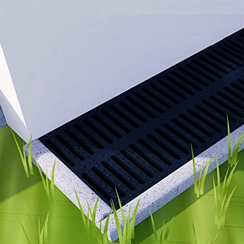 Bodenablauf Dusche Entwässerungskanal Bodenabfluss, quadratischer Bodenablauf Anti-Verstopfung Filter Müll Cuttable verwendet für Küchengarten-Gartenablauf, 21 Größen ( Size : 500x250x30mm )