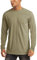 MAGCOMSEN Mens Shirts Long Sleeve Casual Outdoor Sports T-Shirts for Men Lightweight Tactical Shirt Hiking Camping Sun Protection Tee Shirt Dull Green