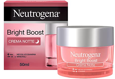 Neutrogena, Bright Boost Nachtcreme mit Neoglucosamin, feuchtigkeitsspendend und aufhellend, ölfrei, 50 ml