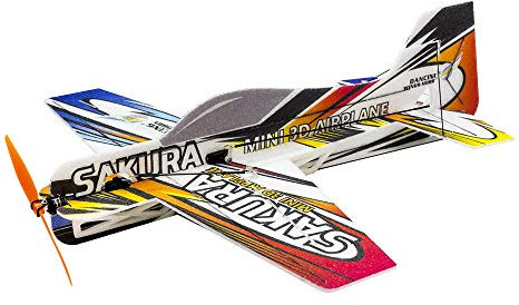 Dancing Wings Hobby RC EPP Micro Indoor 3D F3P Airplane SAKURA Radio Controlled Electric Plane 420mm wingspan Unassembled Need to build (E2105-145)