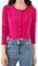 Simple&Opulence Gilet Femme Chic et Elegant en Maille avec Boutonnage sur Le Devant,Cardigan Femme en Manche Longue,Rouge Rose,S