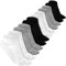 Bencailor Chaussettes à 5 Doigts Chaussettes à Cinq Orteils de Couleur Pure (Noir, Blanc, Gris Clair)