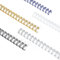 RAYSON Spirale reliure métalliques, Capacité de reliure 25 feuilles, 6,4mm, 34 anneaux, A4, Pas de 3:1, Multicolore, Paquet de 100
