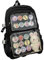 VAZZIC Niedlicher Taschenrucksack for Damen, Kawaii-Tagesrucksack, Büchertasche, Itabag, durchsichtiges Fenster for Pins, Cosplay, den täglichen Gebrauch (Color : Black, Size : 12.2 * 5.1 * 17.3in)