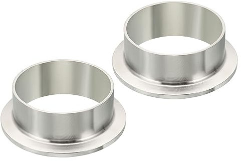 PATIKIL Tri Clamps Ferrules, 51mm(2 Inch) OD Compression Fitting Ferrule Long Weld Clamp Ferrule Stainless Steel Ferrule Pipe Fitting for Plumbing Refrigeration 2Pcs