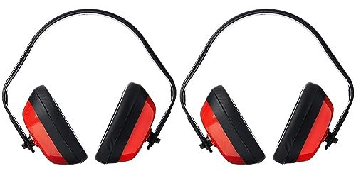 Portwest Cuffie Classic, Colore: Rosso, PW40RER (Confezione da 2)