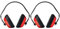 Portwest Cuffie Classic, Colore: Rosso, PW40RER (Confezione da 2)