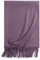 Momooda Schal Damen Winter aus 100% Alpaka Wolle, Wickelschal, Weiche, Warm Tücher, Schals mit Quast, Lila A