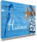 TRIOSK Kühlschrankmagnete Ostsee Magnet Insel Hiddensee Spruch Souvenir Geschenk Maritim für Reiselustige Frauen Männer Ostseeliebhaber Kühlschrank stark eckig groß 85x55 mm