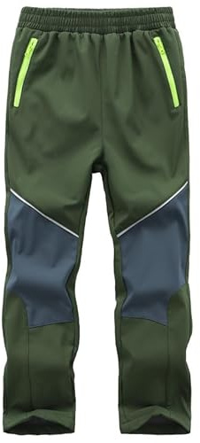 Zzkouine Kinder Softshellhose Schneehose Skihose Warme Hosen Jungen Mädchen Winterhose Outdoorhose Wanderhose
