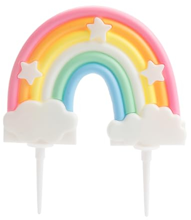 Rumyve Software Rainbow Cake Decoration,Cake Top Hat Birthday Party Cake Decoration Cloud Rainbow,Rainbow Themed Cake Supplies Birthday Party Wedding Cake Decoration Supplies, Women: One Size