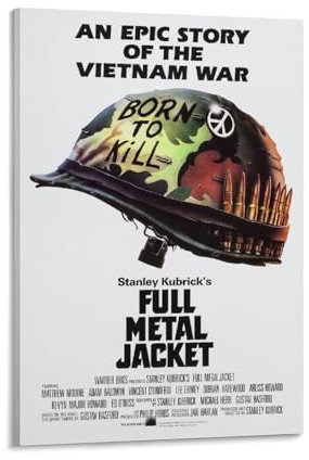 LIANGSHUANG Antikriegs-Filme über den Vietnamkrieg, Vollmetalljacke, Poster, Wandkunst, Bild, Drucke, hängende Fotodekoration, Heimposter, Kunstwerke, 60 x 90 cm