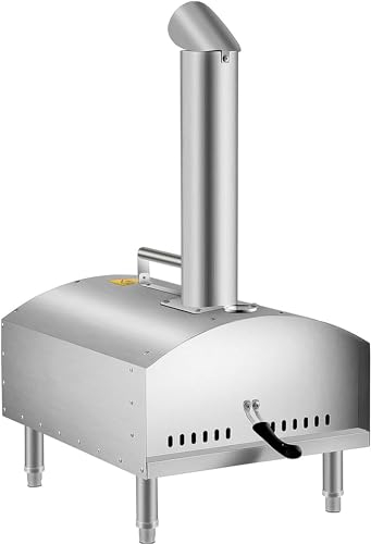 Horno De Pizza Portátil De 12De Acero Inoxidable De Grado Alimenticio De Leña para Barbacoa Al Aire Libre, Picnics, Hornear Pizza, Pan, Camarones, Salchichas