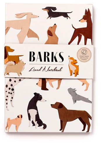 Gestreiftes A5-Notizbuch aus Recyclingpapier Bark