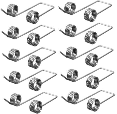 TOGEVAL 6 Pcs Torsional Springs for Trash Can Replacement Springs for Rubbish Bin and Bathroom Bin Ideal for Garbage Can Lid Repair and Maintenance