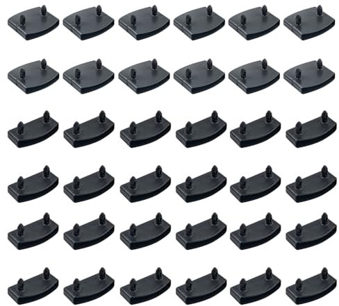 Sgehai 36 Pcs bed slat cap Kits,plastic bed slat caps,bed frame parts,24 Pcs Side caps and 12 Pcs Center Bed Slats Holders caps,Slat Bracket Cover for Single Double King Queen Size Beds Replacement