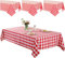 4 Stück Einweg-Tischdecke für Picknick, 130 x 220cm wasserdichte Partei rechteckige Karierte Tischdecke Geeignet für Geburtstagsfeiern Hochzeiten Camping Picknicks-Silvester Tischdeko Tischtuch