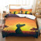CasCam Dinosaurier Bettwäsche 3teilig Motiv Bettwäsche Set 3D Effekt Muster Microfaser Gedruckt Wendebettwäsche Bettbezüge Set Für Jungen Mädchen, Geeignet Für Single（140x200cm）