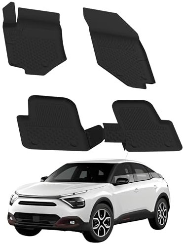 Sahler Fußmatten Automatten kompatibel mit Citroen C4 HB 2021-2026 | 4.5D Premium TPE Gummi Antirutsch Gummimatten Wasserdicht Car Auto Matte Schwarz