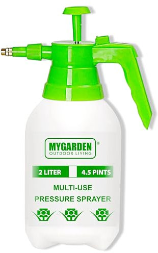 My Garden Pressure Sprayer with Adjustable Nozzle & Safety Lock – 2L Pump Spray Bottle for Water, Fertilizers, Herbicides- Garden Hand Pressure Sprayer Pump Action Bottle (2 Litre)