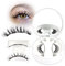 Veleasha Magnetische Wimpern Manga Lashes Magnet Wimpern Magnetische Wimpern Natürlich Wimpern Magnetisch with Applicator Spiky Magnetic Lashes No Glue Reusable Wispy Künstliche Wimpern (Diva)